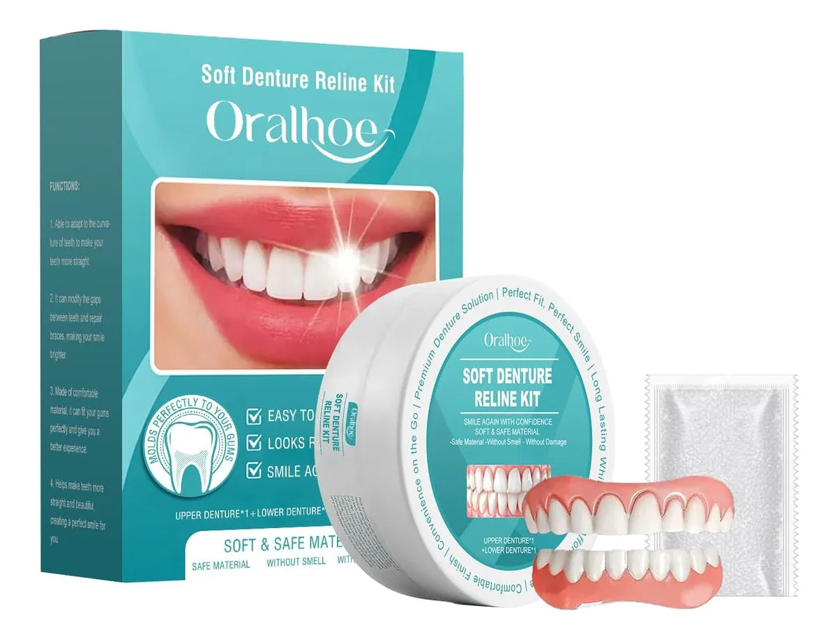 Denture Set Soft Silicone & Secure Fit