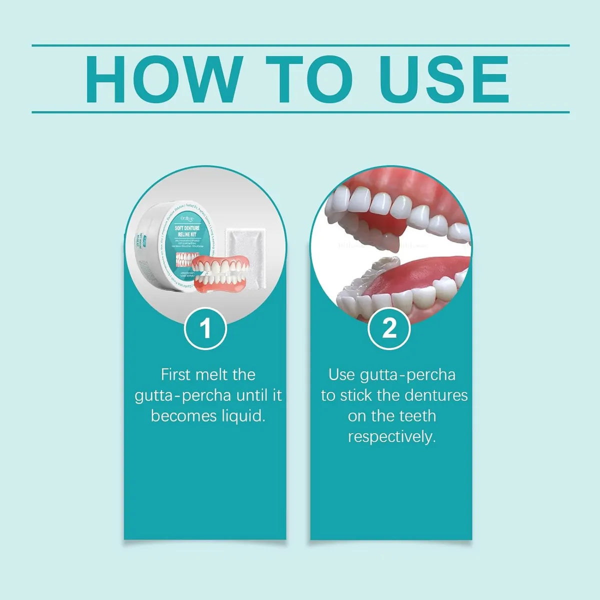 Denture Set Soft Silicone & Secure Fit