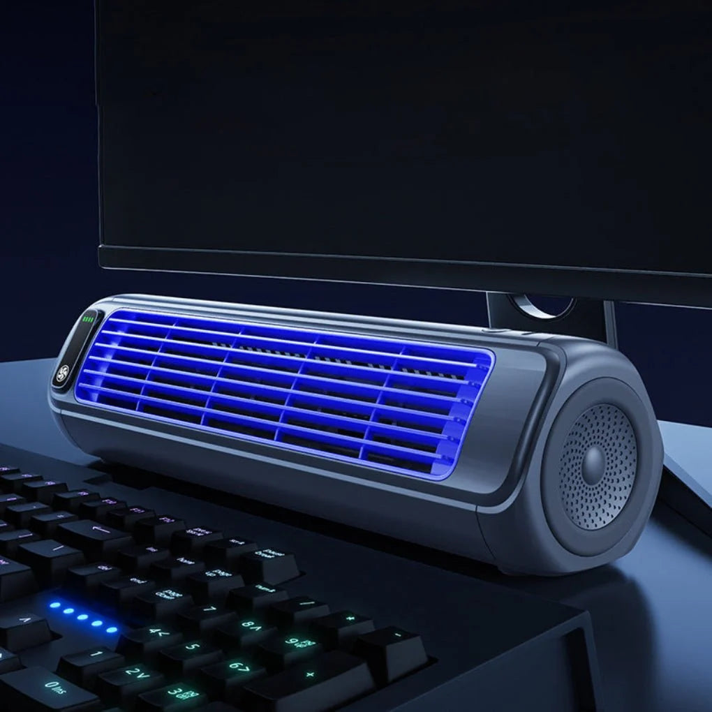 Desk Fan Cordless Rechargeable 8-Hour Rotating Airflow