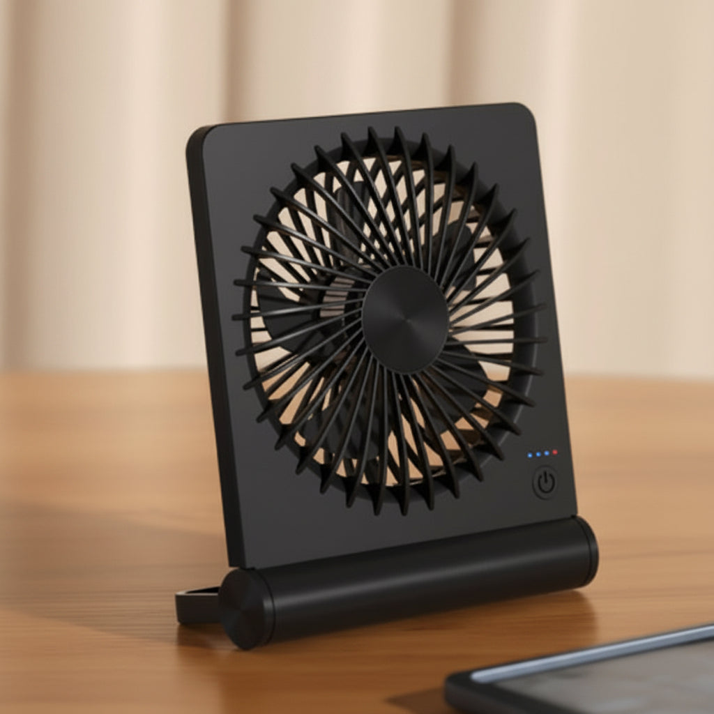 Desk Fan USB-Powered Adjustable Airflow Quiet & Compact