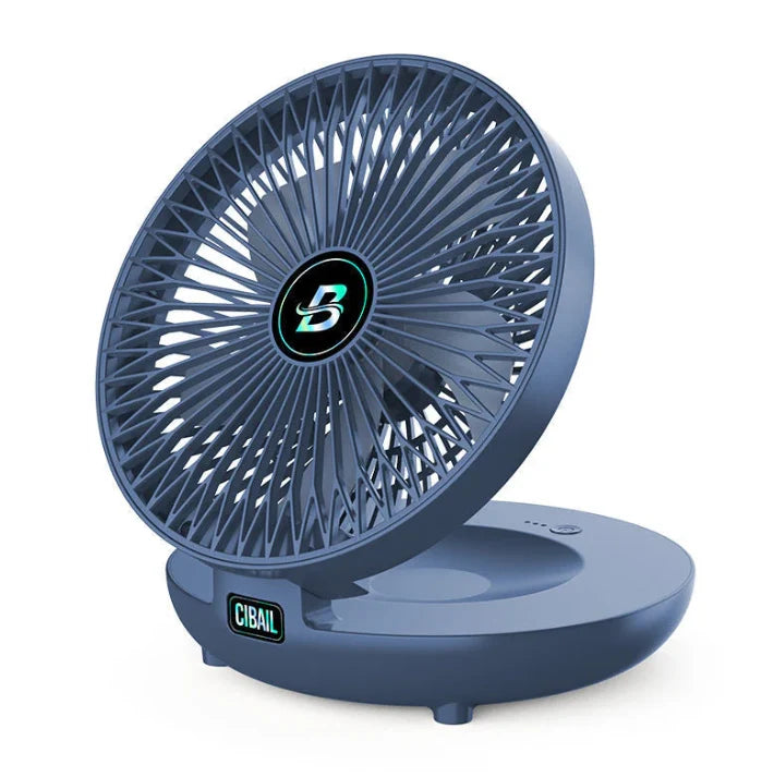 Desk Fan USB Rechargeable Compact & Quiet Wall-Mountable
