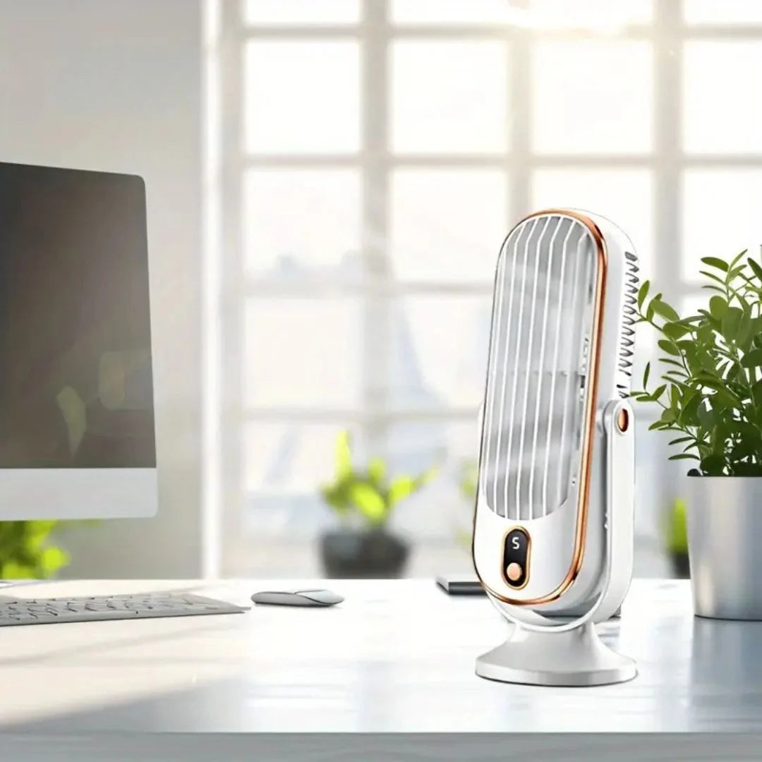 Desk Fan USB Rechargeable Whisper-Quiet