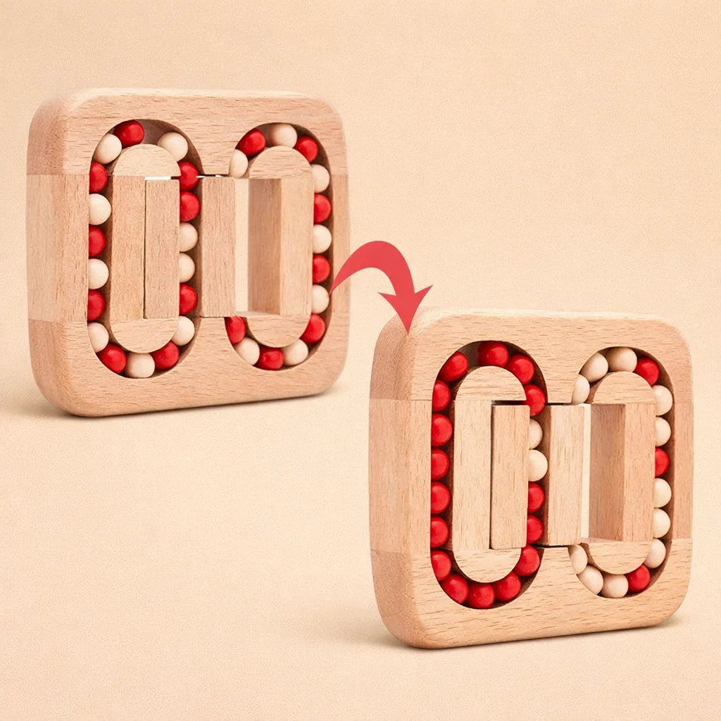 Desk Fidget Toy Wooden Quiet Rotating Portable