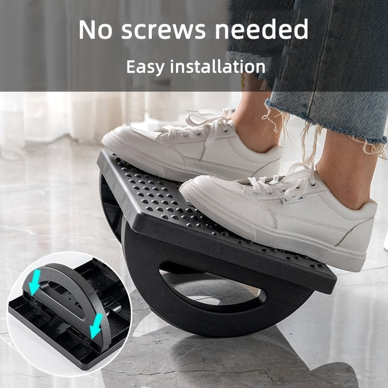 Desk Footrest Ergonomic Adjustable Tilt Textured Anti-Slip