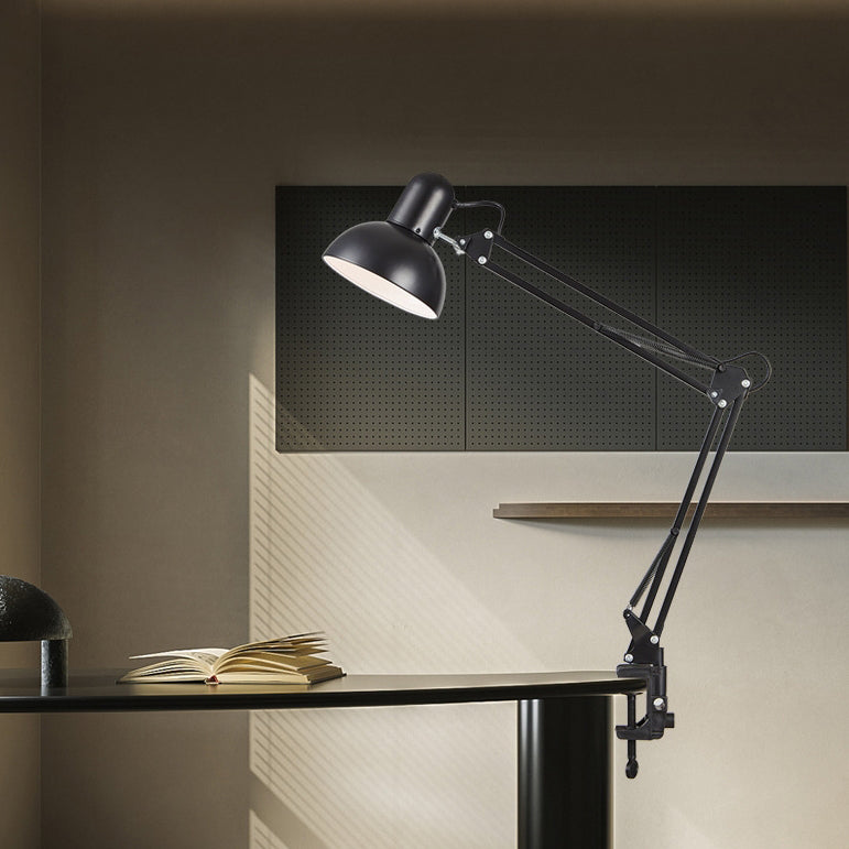 Desk Lamp Adjustable Arm Table Clamp