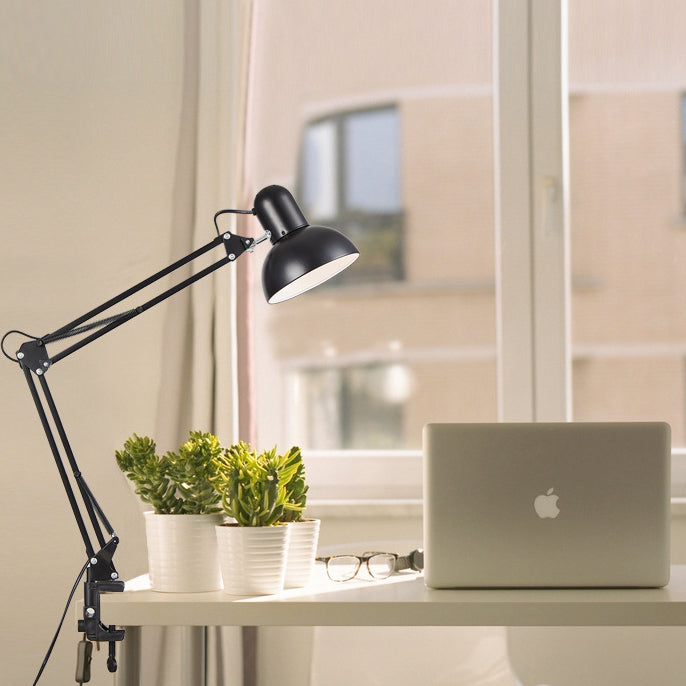 Desk Lamp Adjustable Arm Table Clamp