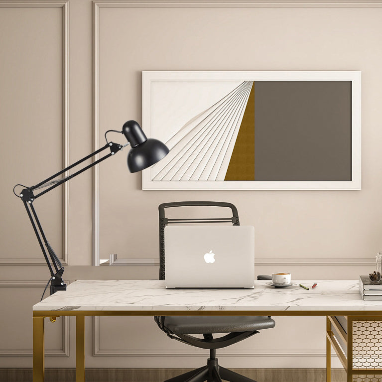 Desk Lamp Adjustable Arm Table Clamp