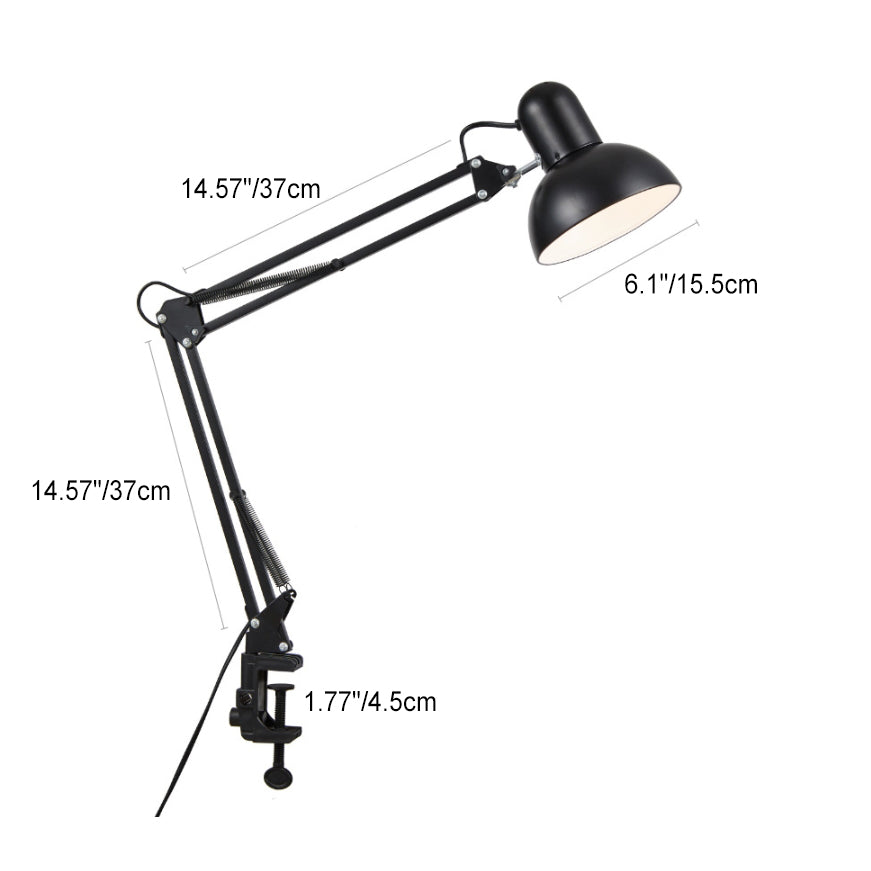 Desk Lamp Adjustable Arm Table Clamp