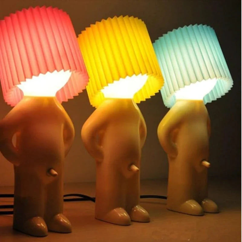 Desk Lamp Decorative Figurine Warm Ambient Light E27 Socket
