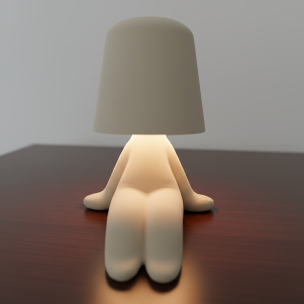 Desk Lamp Figurine Design LED & Rechargeable Battery