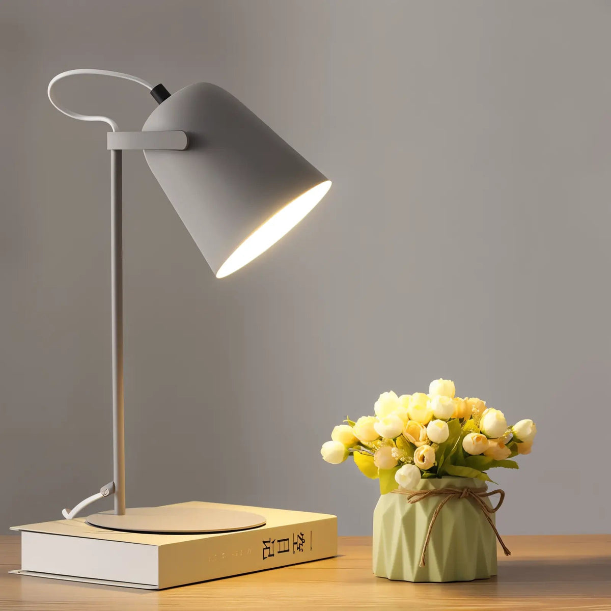 Desk Lamp Nordic Adjustable Shade Metal E27 Socket
