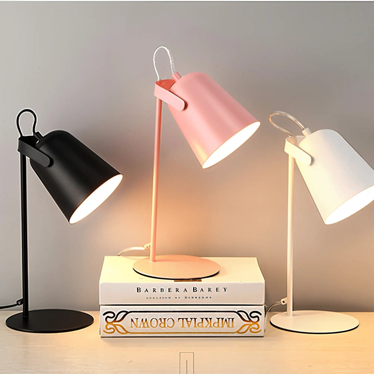 Desk Lamp Nordic Adjustable Shade Metal E27 Socket