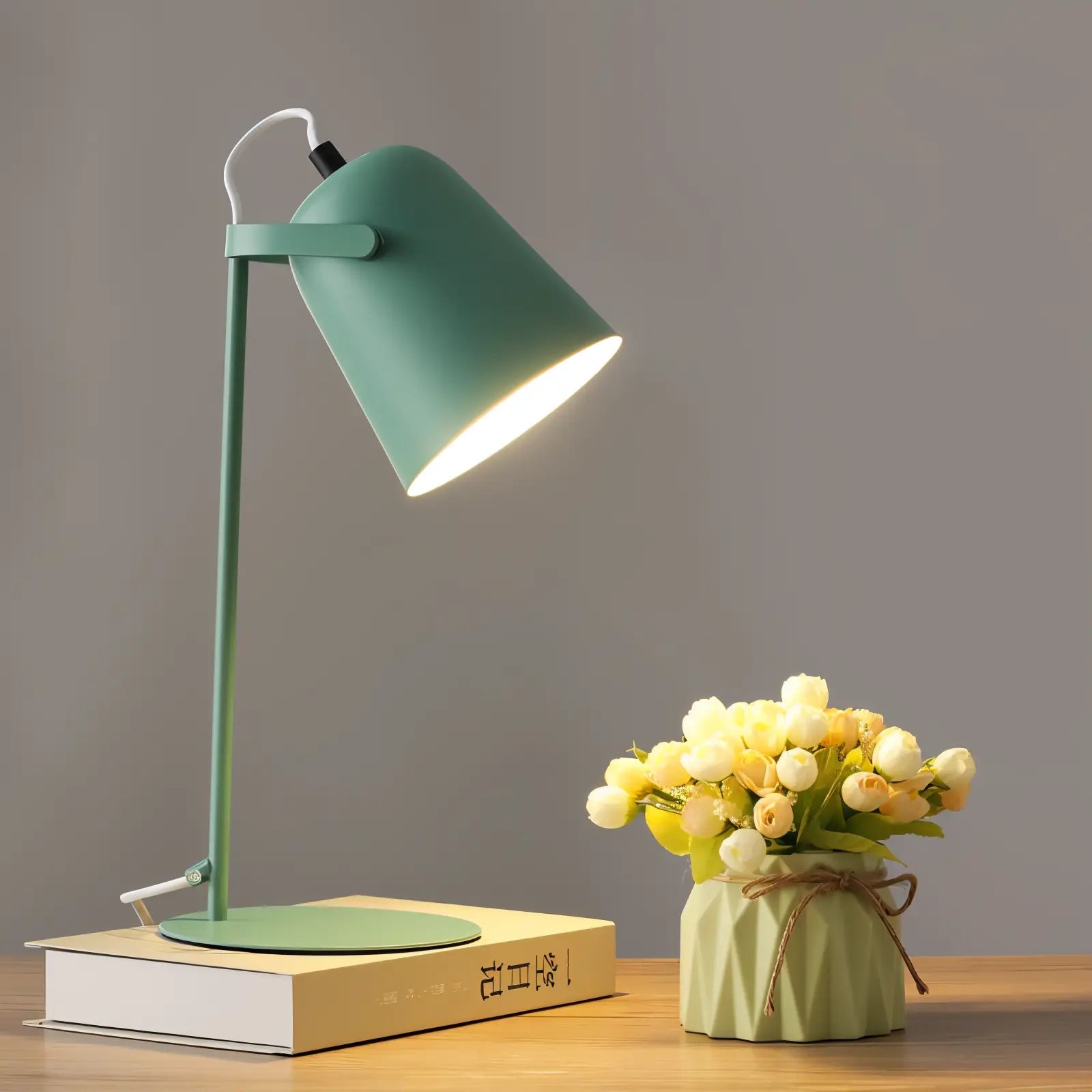 Desk Lamp Nordic Adjustable Shade Metal E27 Socket