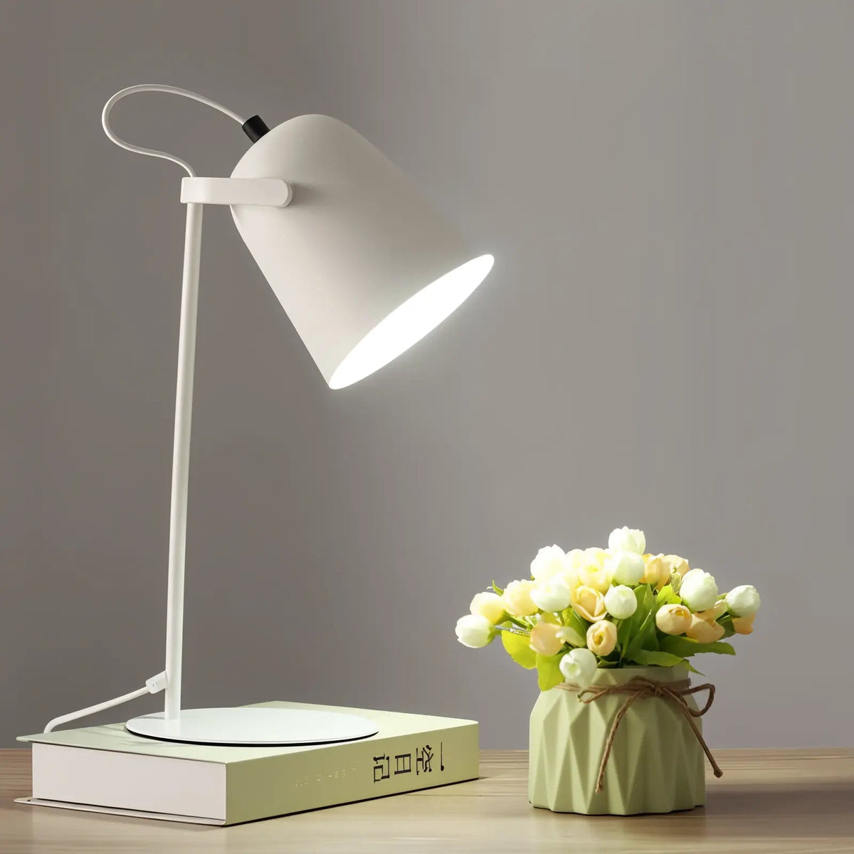Desk Lamp Nordic Adjustable Shade Metal E27 Socket
