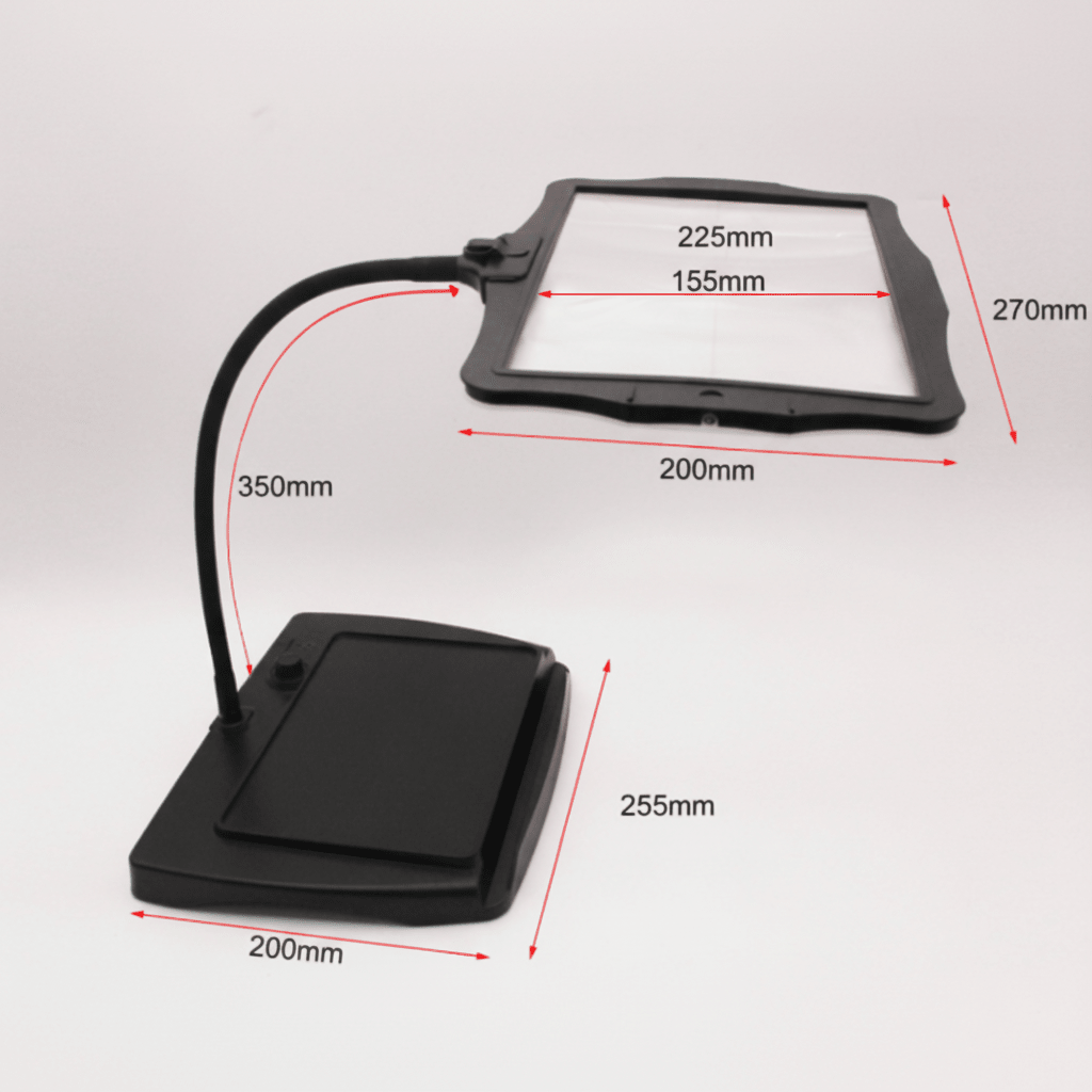 Desk Magnifier Lamp 3x Magnification LED Light Large Lens