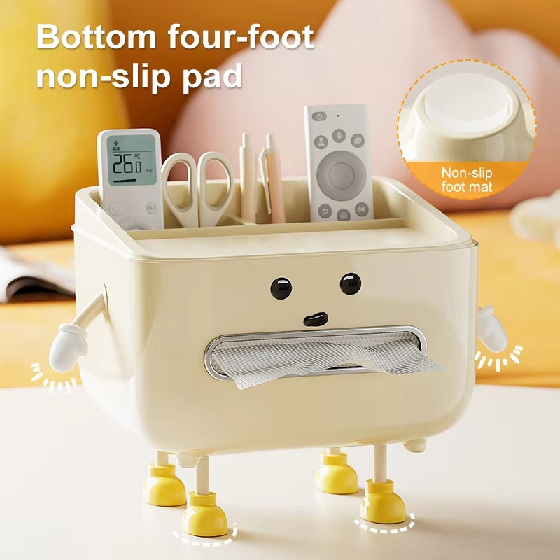 Desk Organizer 4 Compartments Rolling Wheels
