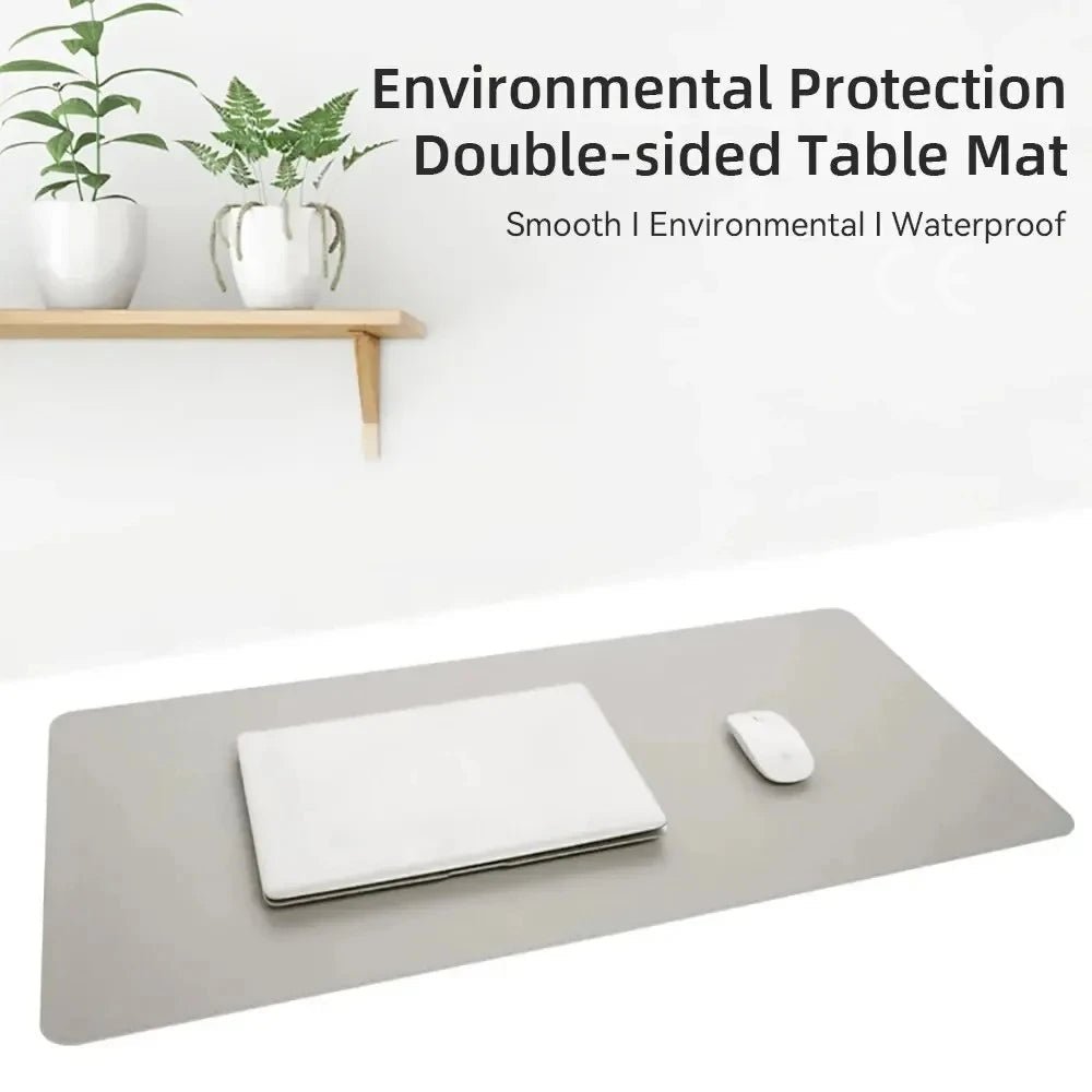 Desk Pad Waterproof Faux Leather Non-Slip Cork Backing