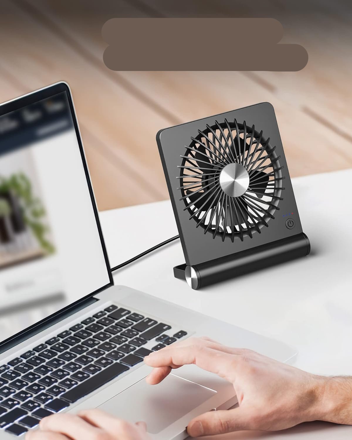 Desktop Fan Ultra-Quiet USB-Powered Adjustable Tilt