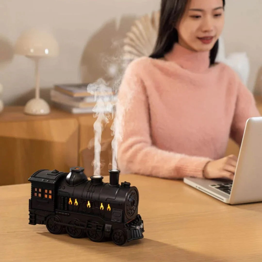 Desktop Humidifier Steam Locomotive Ultrasonic Mist & Aromatherapy USB Powered