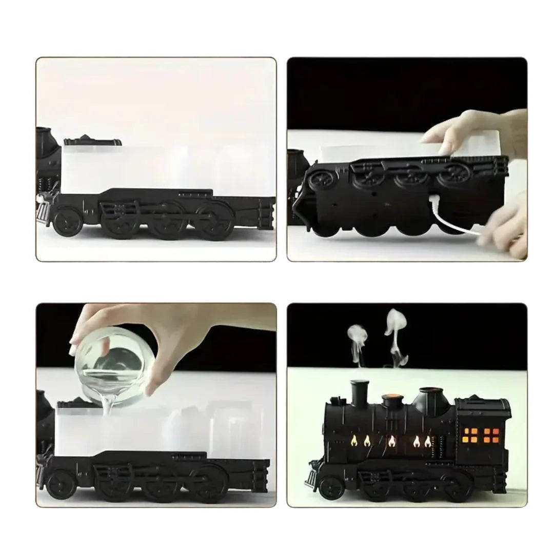 Desktop Humidifier Steam Locomotive Ultrasonic Mist & Aromatherapy USB Powered