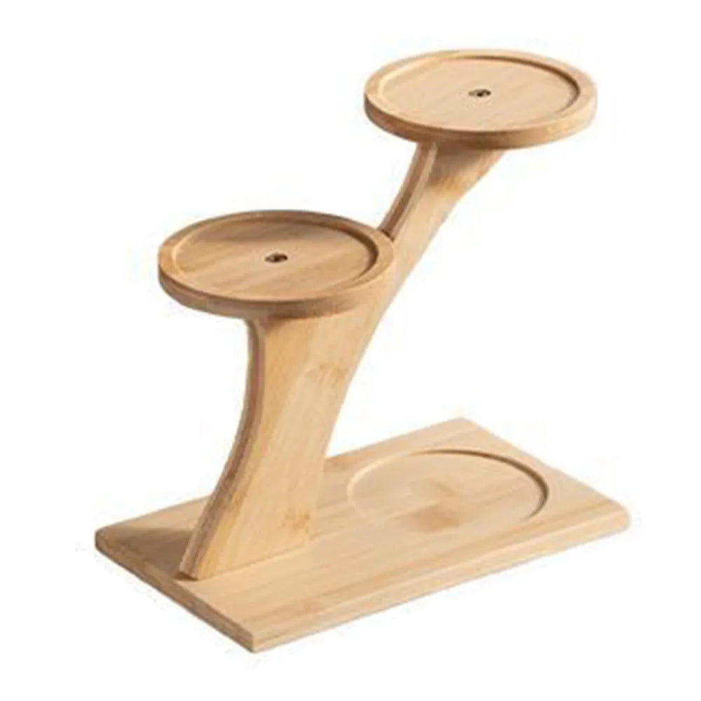 Desktop Plant Stand Bamboo Multi-Level Space-Saving