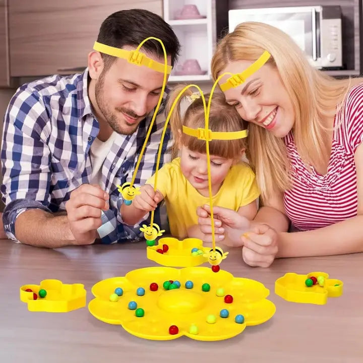 Dexterity Game Bee-Shaped Grabbers & Colorful Balls