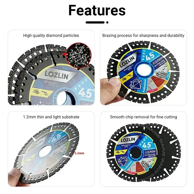 Diamond Saw Blade Ultra-Thin Diamond-Coated 2-Pack