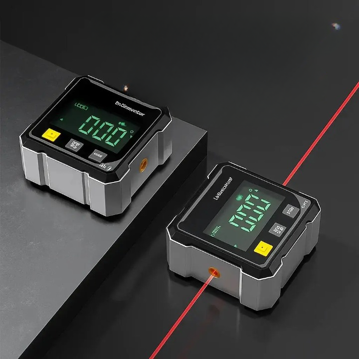 Digital Angle Finder ±0.2° Accuracy Laser Line Magnetic Base