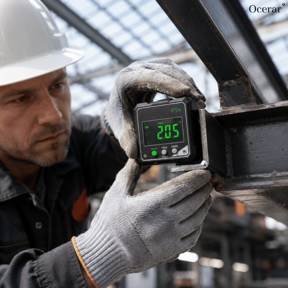 Digital Angle Gauge Magnetic Base Hands-Free 0.2° Accuracy