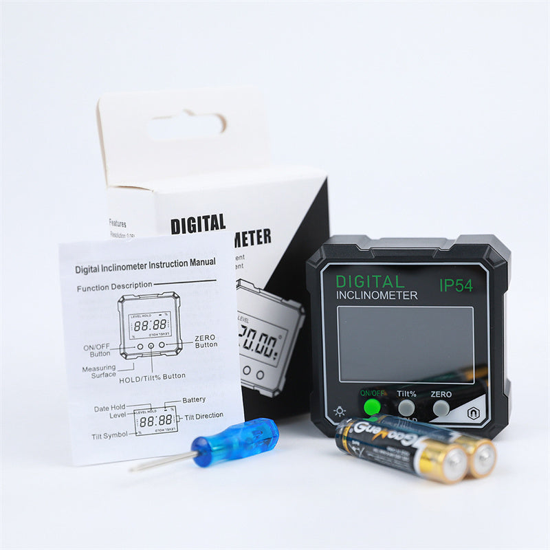 Digital Angle Gauge Magnetic Base IP54 0.2° Accuracy