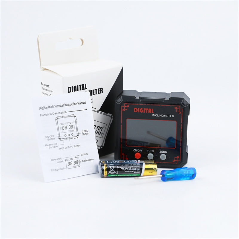 Digital Angle Gauge Magnetic Base IP54 0.2° Accuracy
