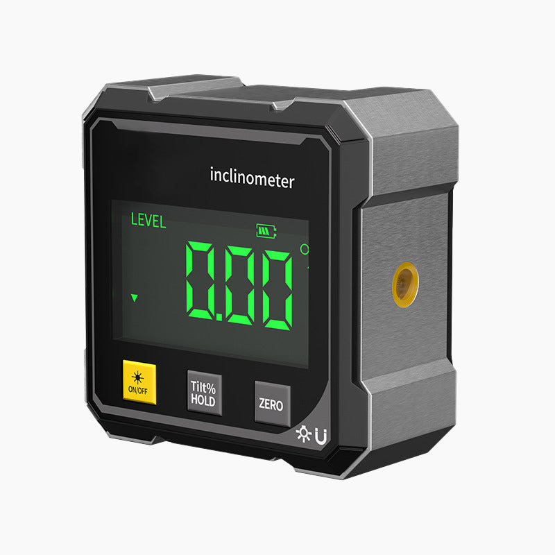 Digital Angle Meter Magnetic Base & Spirit Level Optional Laser
