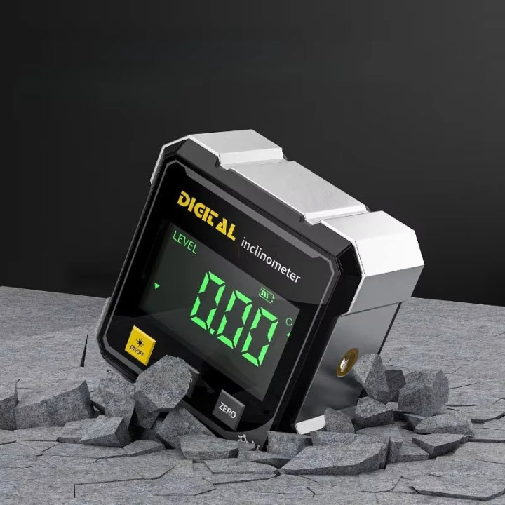 Digital Inclinometer Laser Line & Magnetic Base USB Rechargeable