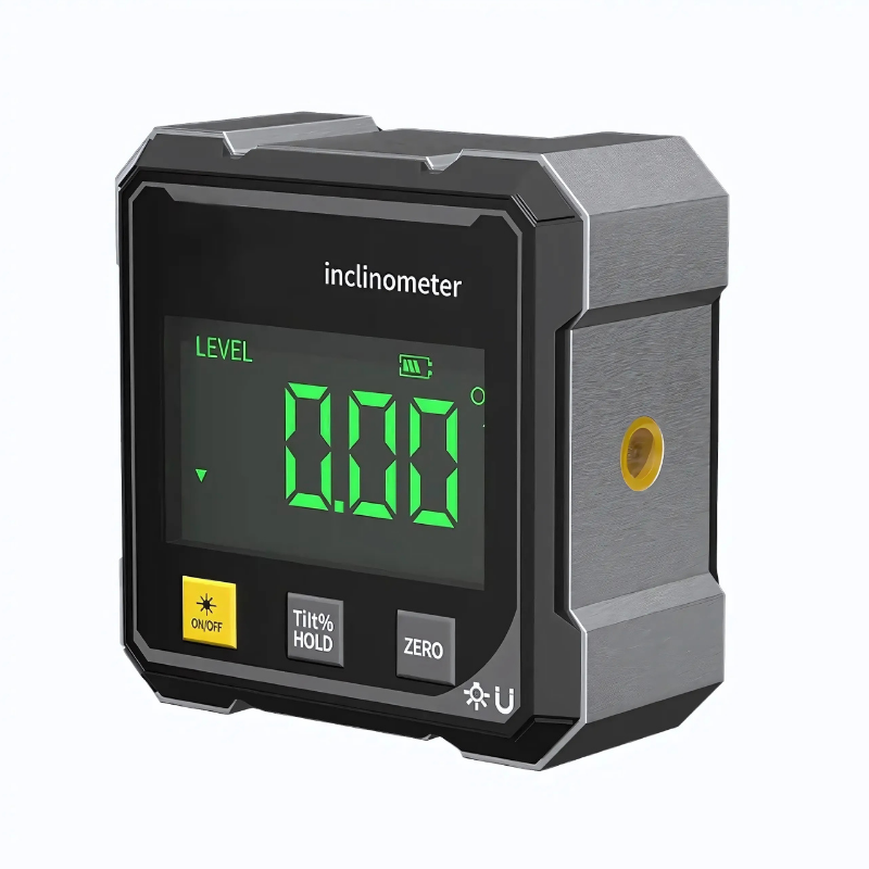 Digital Inclinometer Magnetic Base & Laser Guide High-Precision LCD
