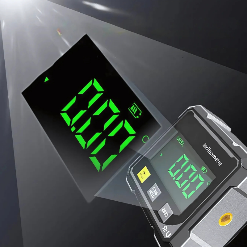 Digital Inclinometer Magnetic Base & Laser Guide High-Precision LCD