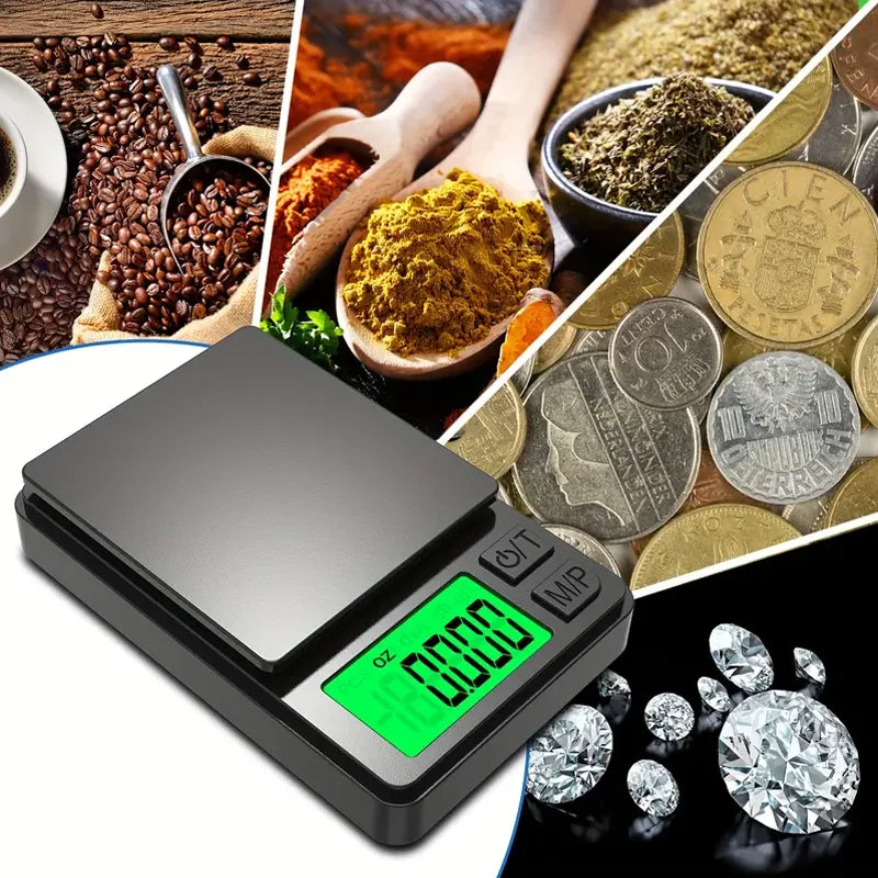 Digital Kitchen Scale Ultra-Precise Compact Backlit LCD
