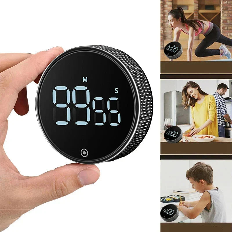 Digital Kitchen Timer Large LCD Magnetic Back