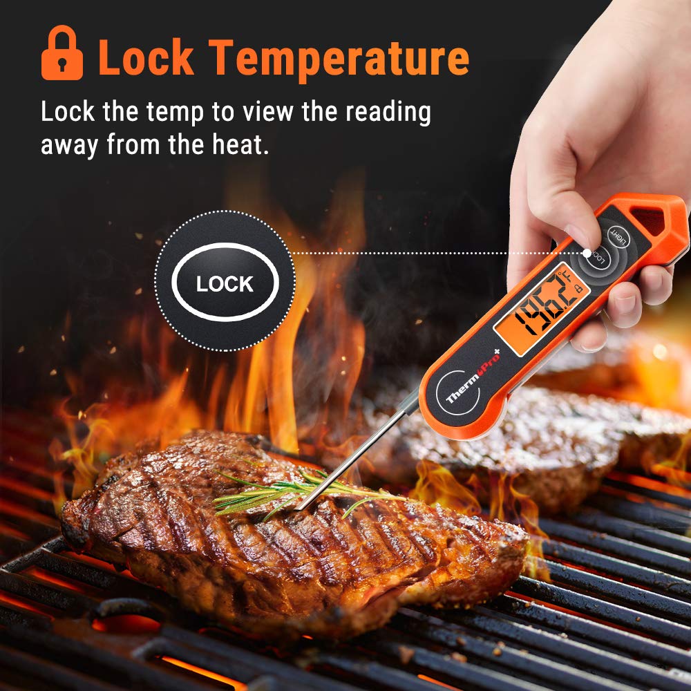 Digital Meat Thermometer Instant-Read Foldable Probe