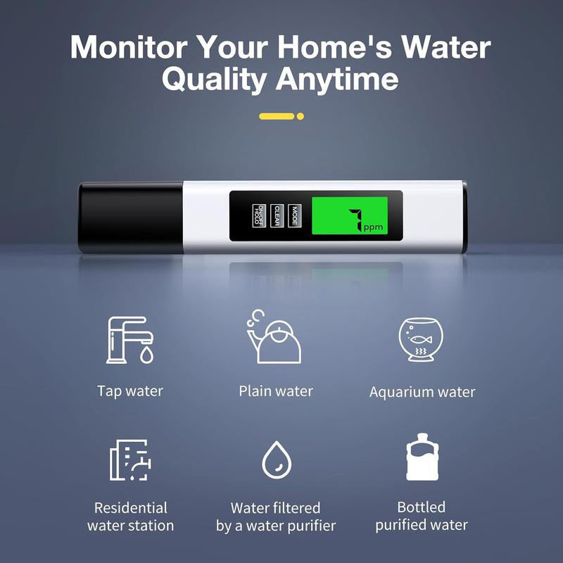 Digital Water Tester 4-in-1 TDS EC Temp Backlit Display