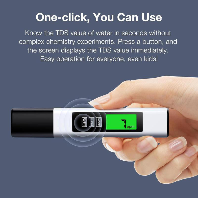 Digital Water Tester 4-in-1 TDS EC Temp Backlit Display