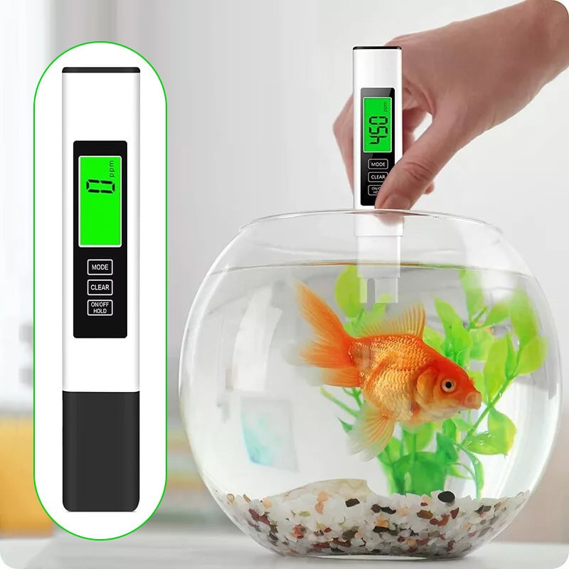 Digital Water Tester 4-in-1 Titanium Probe Backlit Display