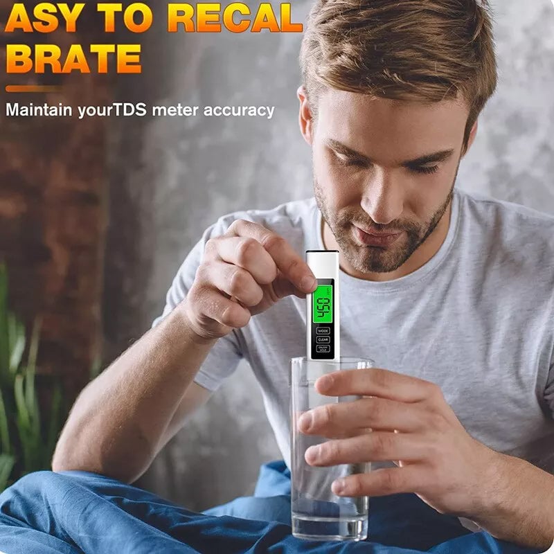 Digital Water Tester 4-in-1 Titanium Probe Backlit Display