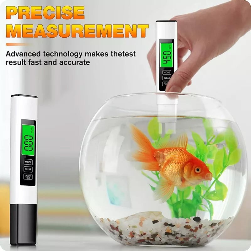 Digital Water Tester 4-in-1 Titanium Probe Backlit Display