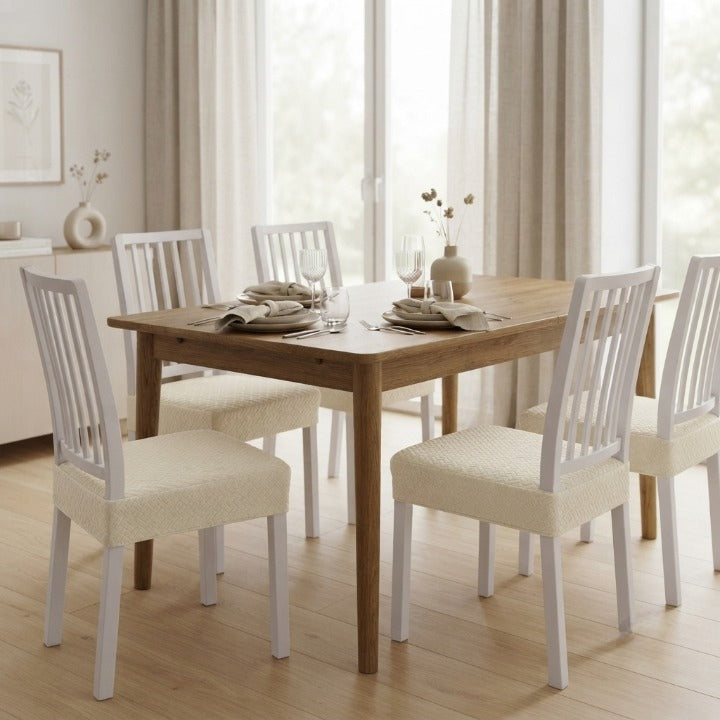 Dining Chair Covers Elastic Jacquard Water-Repellent Set of 4