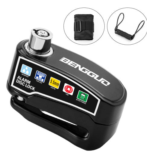 Disc Brake Lock 110 dB Alarm Keyless & Weatherproof