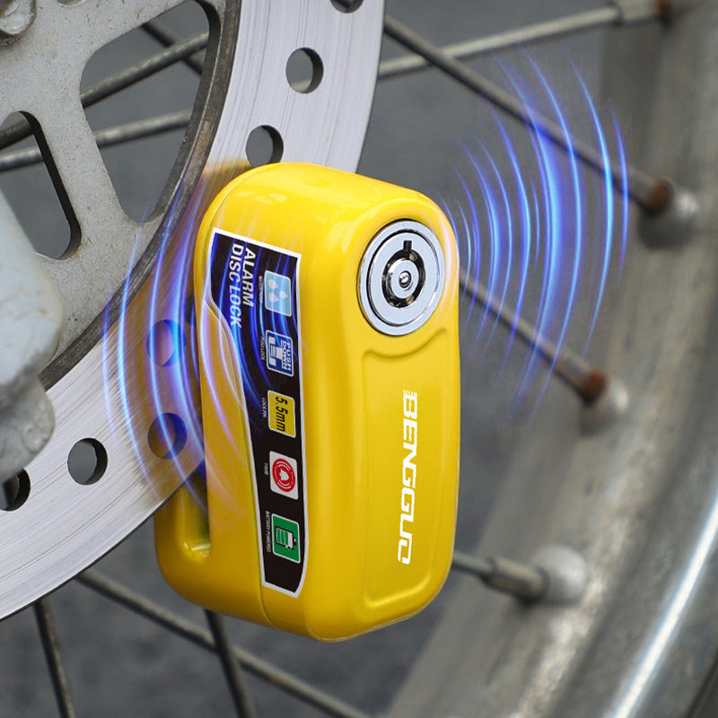Disc Brake Lock 110 dB Alarm Keyless & Weatherproof