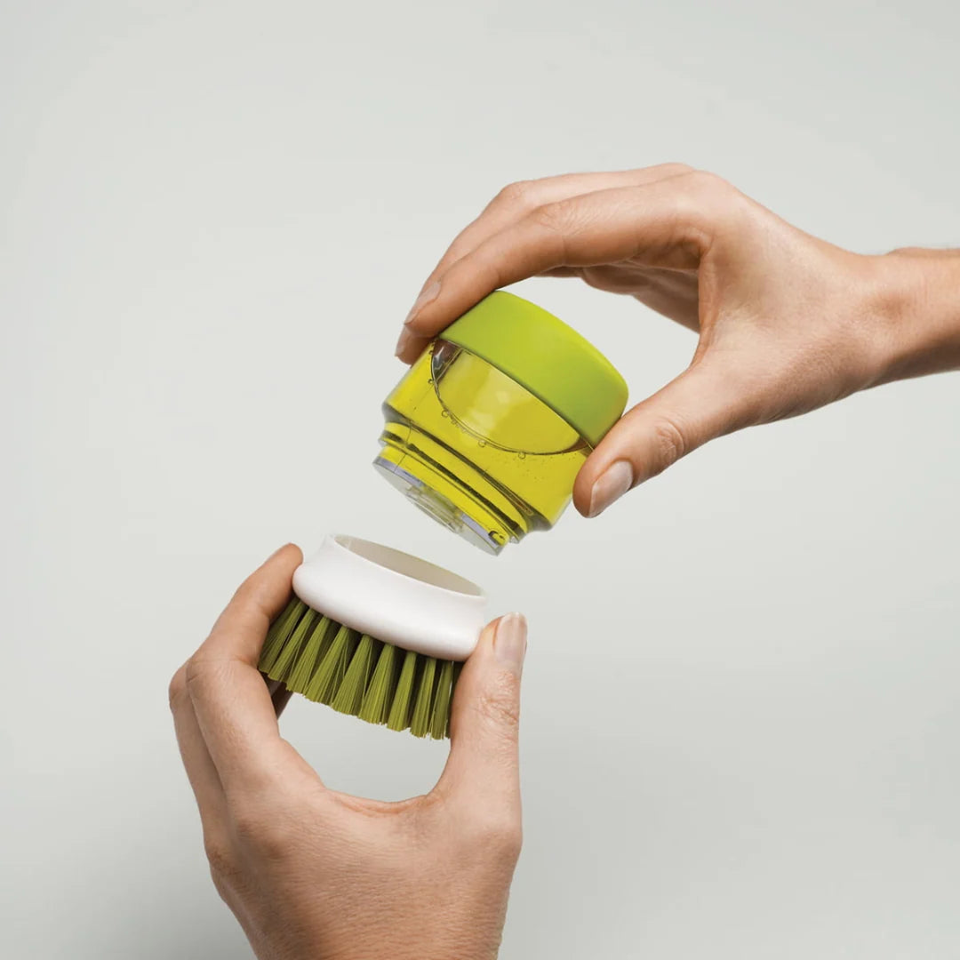 Dish Brush Refillable Soap Dispenser Scratch-Resistant Bristles