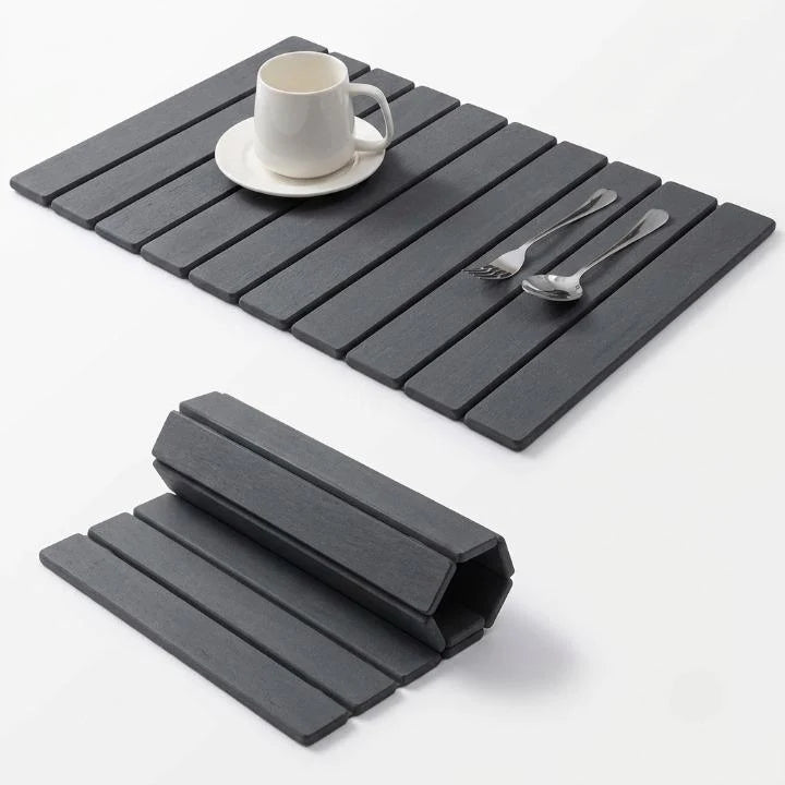 Dish Drying Mat Diatomite Stone Quick-Dry Foldable