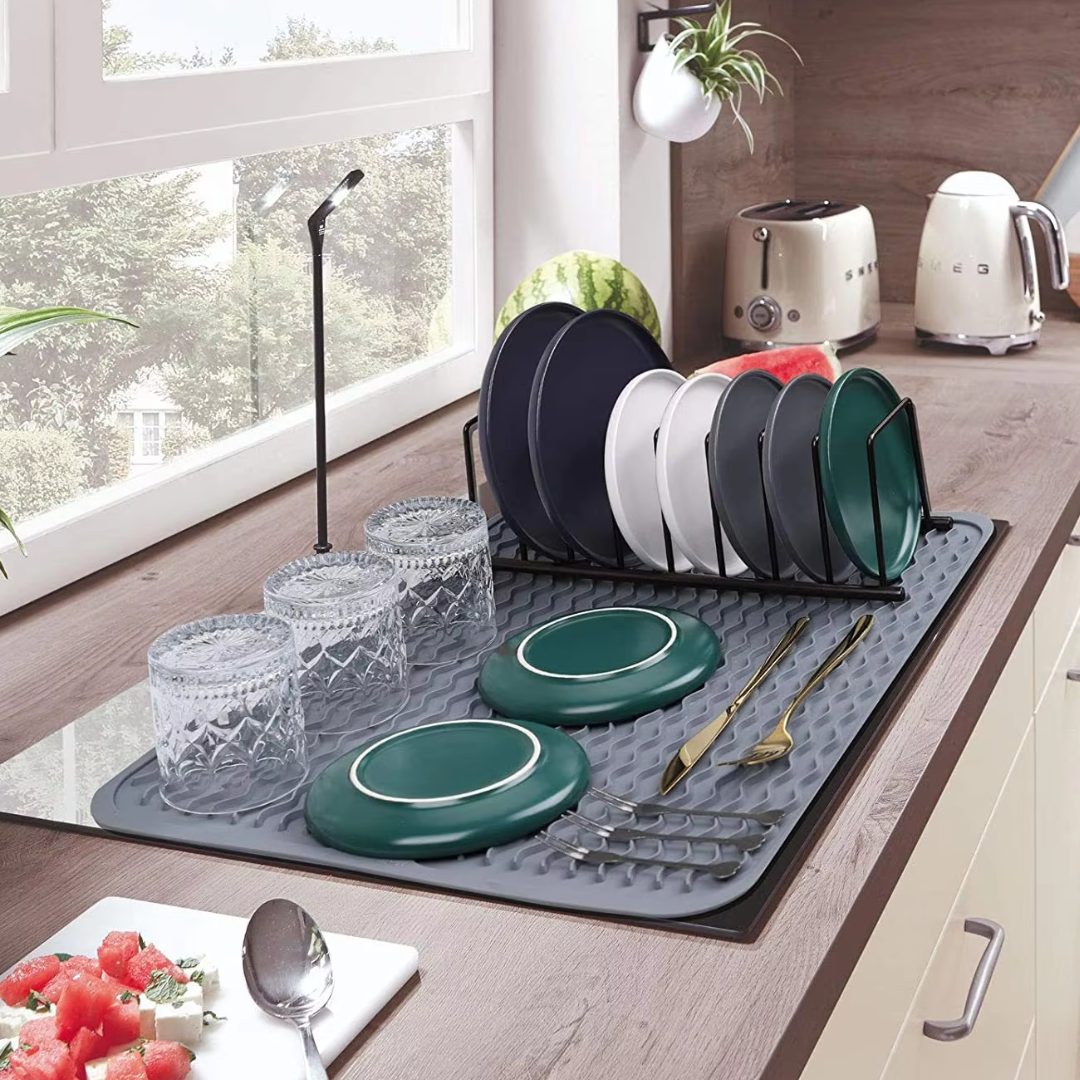 Dish Drying Mat Food-Grade Silicone Non-Slip