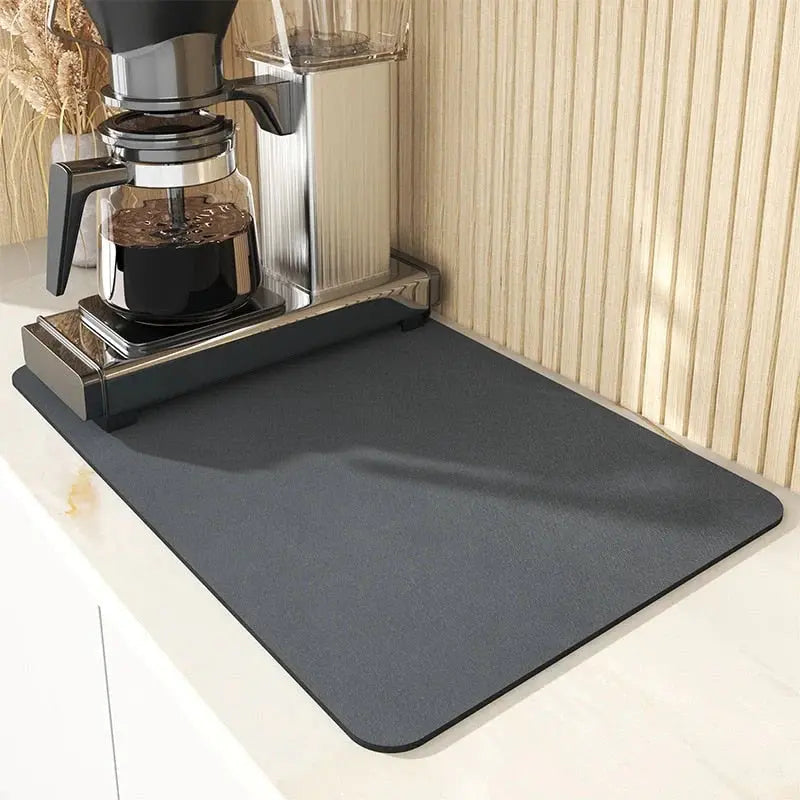 Dish Drying Mat Highly Absorbent Soft Non-Slip Machine Washable